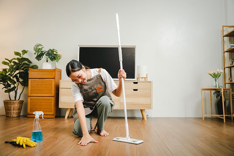 cleaning wood floors
