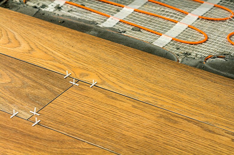 wood floor radiant floor